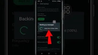 Thumbnail: How to Backup WhatsApp Chats 2024 #shorts #backupwhatsappchat #whatsapp