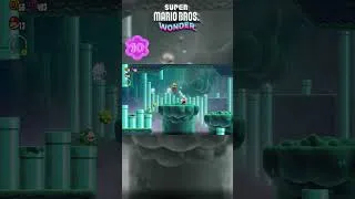 Thumbnail: Angry Spikes and Sinkin' Pipes ALL PURPLE COINS 🟣🟣🟣 Super Mario Wonder #shorts