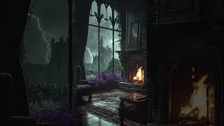 Thumbnail: Rainy Night at the Gothic Manor | Dark Academia Music for Writing and Reflection
