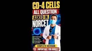 Thumbnail: CD4 Cells in One Shot | All NORCET Previous Year Questions | Nursing Officer Preparation