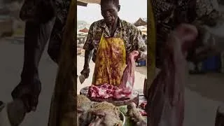 Thumbnail: Fresh Monkey Meat On The Market #monkey #meat #market