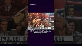 Thumbnail: KSI Reacts to Jake Paul & Andrew Tate Losing!!! | #ksireacts #jakepaul #andrewtate  #ksi #boxing