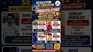 Thumbnail: RRB NTPC 2024-25 Result | Proud RBEians| Record तोड़ Selections 🔥| #rrb #rbe #rrbnptc #shorts