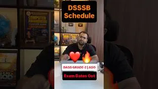 Thumbnail: DSSSB exams Dates out| DASS Grade-2 | ASO | Patwari ❤️🔥#dsssb #ssc