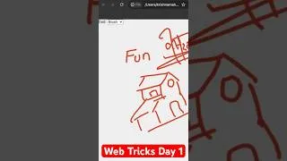 Thumbnail: Web Tricks Day 1: Draw tool