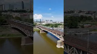 Thumbnail: Trains in Warsaw by Drone 🚄🚅🚈🚁 #train #warsaw #drone #poland #railway