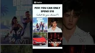 Thumbnail: POV: You Can Only Spend $10 😭 What Are You Buying? #pov #challenge #gaming #handsome #car