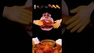 Thumbnail: Cheese Chicken & Crispy Chicken Emoji Mukbang 🍗🧀치즈치킨 콰삭킹치킨 양념치킨 이모지 먹방 🍗🧀 #asmr #mukbang #food