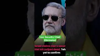 Thumbnail: Iran Top 2 leader Security Chief Larijani killed #realmysteries