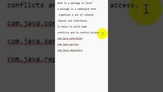 Thumbnail: What is a package in Java