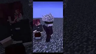Thumbnail: Gojo VS Tanjiro    #minecraft #demonslayer #jujutsukaisen #minecraftmods