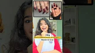 Thumbnail: RAKSHA BANDHAN SPECIAL CAT EYE NAILS💥 #shorts #minivlog #ashortaday #tranding  #diy #craft #nails
