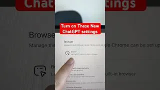 Thumbnail: NEW ChatGPT Settings To Make it 10x Smarter! #shorts