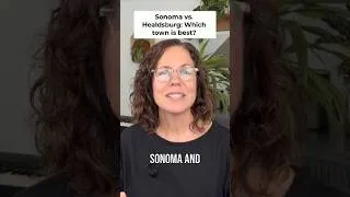 Thumbnail: Sonoma vs Healdsburg: Which Wine Country Town is Best? #shorts