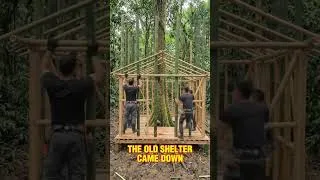 Thumbnail: The Storm Flooded His Bamboo Shelter… Then Daniel Came  #transformation #satisfying