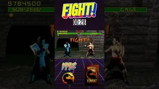 Thumbnail: Mortal Kombat SUB-ZERO vs Johnny Cage #mortalkombat #mk1 #arcade #gaming #retrogaming #subzero #90s