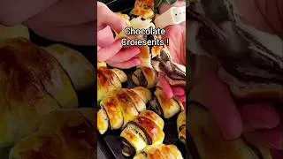 Thumbnail: Chocolate Croiesents! #recipe #shorts #food #short #viral #baking #cooking #foodie