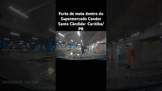 Thumbnail: Furto de moto dentro de supermercado em Curitiba.