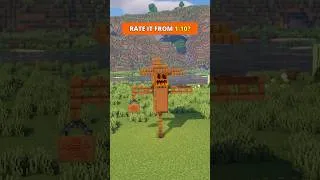 Thumbnail: Minecraft Build Hacks - Scarecrow #minecraft #shorts
