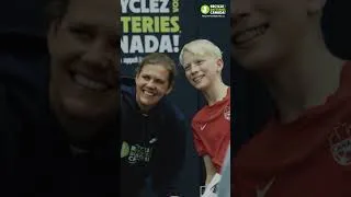 Thumbnail: Christine Sinclair Visits Fredericton District Soccer Club #batteryrecycling #football #soccer