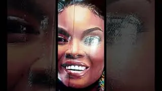 Thumbnail: Hand Oil Painted Portrait  Swarovski Crystal Rhinestone Jean Jacket #TonyAlamo #RhinestoneJackets