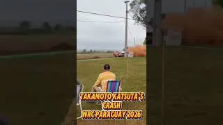 Thumbnail: Takamoto Katsuta HUGE WRC Crash! 💥 Roll & Pole Impact | Rally Paraguay 2026