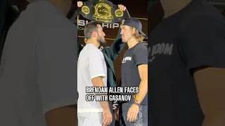 Thumbnail: Brendan Allen faces off with Magomedrasul Gasanov ahead of their title bout at #ACBJJ22 🏆