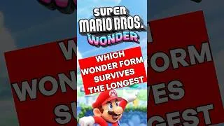 Thumbnail: Which Wonder Form SURVIVES the Longest? #mario #mariowonder #redfalcon