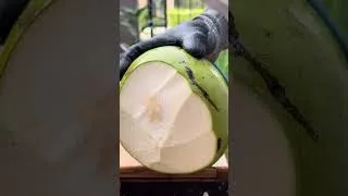 Thumbnail: #cuttingskills #knifeskills #coconutcutting #fruit 🥥🔪 57