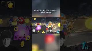 Thumbnail: The Beatles play Mario Kart World #mariokart #mariokartworld #beatles #thebeatles