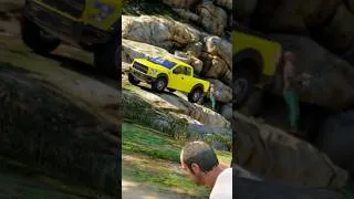 Thumbnail: Stealing a BILLIONAIRE'S Ford Supercar with Trevor! 🚔💎 #GTA5RealLife