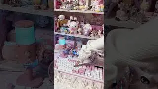 Thumbnail: 🎀 Redragon TerraFlare K762 Pro | Cute Pink & White Mechanical Keyboard with Mini Screen