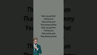 Thumbnail: Justin Bieber - Yummy (Lyrics) #shorts #lyrics #redwithroselyrics