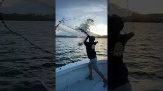 Thumbnail: Captain Mike Throws Cast Net in Slow Motion #SHORTS