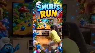 Thumbnail: SMURFSS REFLEX RUNNN 💙 GET UP & MOVE WITH THE SCREEN! 🏃‍♂️🍄