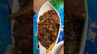 Thumbnail: Nigerian Okro Soup With Eba #shorts #food #shortvideo