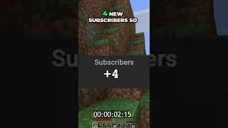Thumbnail: Day 53 of playing 1 Second of Hardcore Minecraft for every new sub #minecraft #gaming