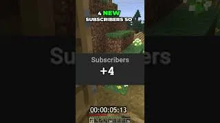 Thumbnail: Day 51 of playing 1 Second of Hardcore Minecraft for every new sub #minecraft #gaming