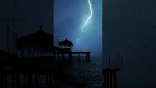 Thumbnail: Ocean Thunderstorm with Powerful Lightning and Thunder Sounds #shortsyoutube #thunderforsleep