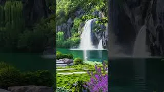 Thumbnail: Relax & Heal with the Sound of Birds Singing & the Sound of Flowing Waterfalls #nature #waterfall
