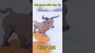 Thumbnail: How To Make Bull #bull #claybull #claycow #clayanimals #clayart #handmadecrafts #handmade