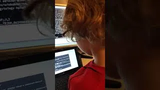 Thumbnail: 3yo learns Linux, already types scary fast on the keyboard 😂