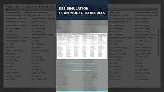 Thumbnail: EES Simulation Results #sustainability #carboncapture #powerplant #EES  #powerplantengineering