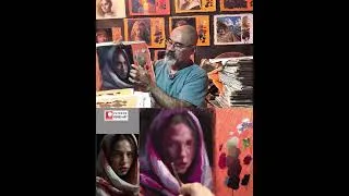 Thumbnail: How I paint realistic faces with limited colors #painting #tutorial #art