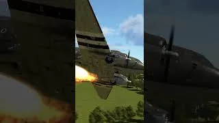 Thumbnail: C-47 cargo plane crash lands after being set on fire #shorts #airplane #crash