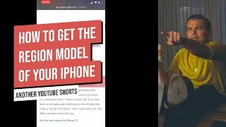Thumbnail: How to check the model region of your iPhone #shorts