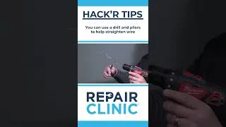 Thumbnail: HACK'R TIPS - You can use a drill and pliers to help straighten wire