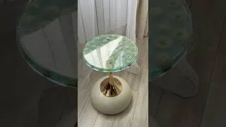 Thumbnail: Resin Art Coffee Table 🌸 #resinart #epoxy_resin #resin