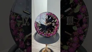 Thumbnail: Epoxy Resin Clock. Flowers 🌺 #resinart #epoxy_resin #resin #diy