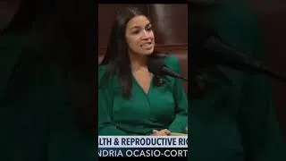 Thumbnail: AOC Speech On The Hyde Amendment And Reproductive Health/Justice W/Ticker Tape/Typing #Shorts